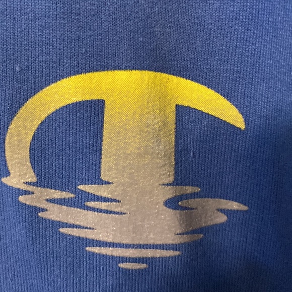 Champion Men’s Blue Fleece Sweatshirt - XL - Picture 3 of 8